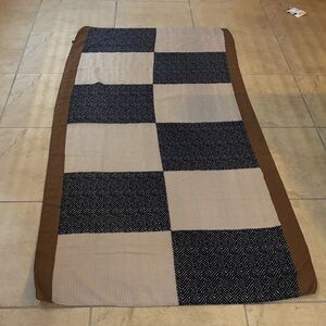 Scarf Patchwork Brown and Black